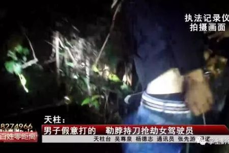 惊险一幕!天柱县一女司机夜晚搭载男客,突然被紧紧勒住脖子