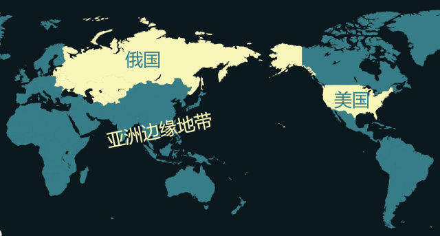 地图看世界；美国是世界上地缘条件最好的国家之一