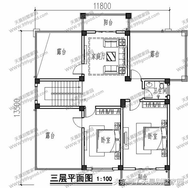 农村11.8.5米别墅,带车库!