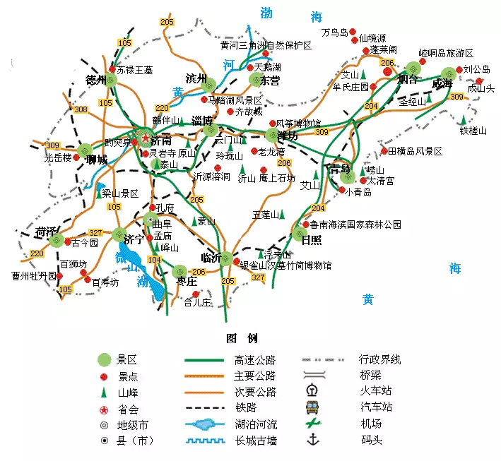 全国旅游地图迷你版,出行用手机查看很方便!