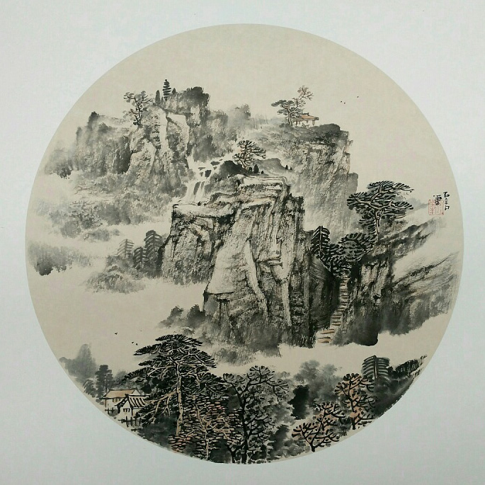 溪山静谧 ● 鲜向峰小品山水画作品展