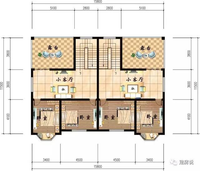 10款兄弟双拼农村别墅户型图,这样建房才家庭和睦