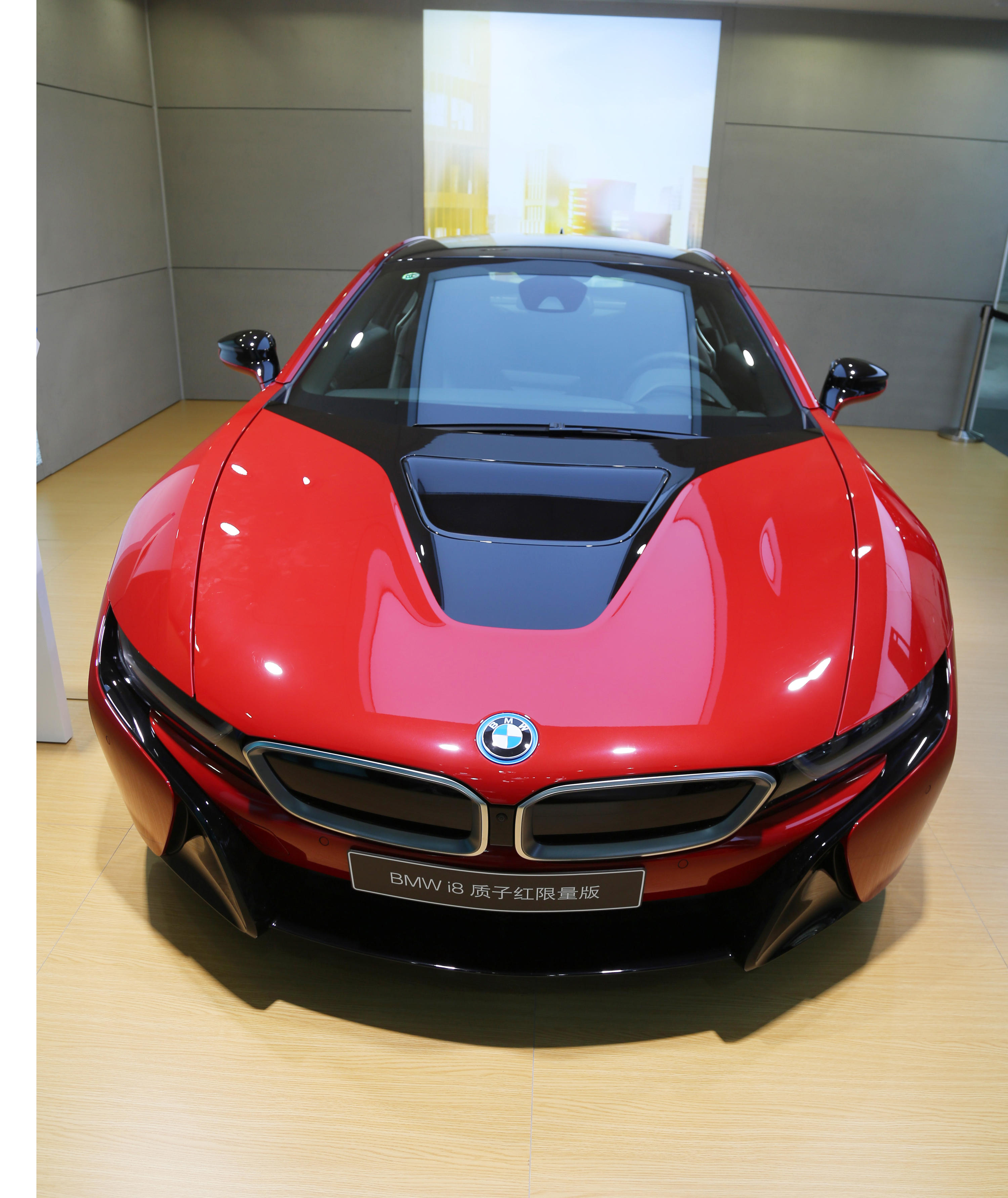 惊艳,那一抹红,宝马bmw i8 质子红限量版实拍!