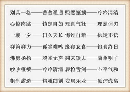 脍炙人口的近义词和反义词_小学语文1 6年级近义词 反义词分类汇总 太全了,赶