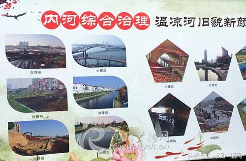 温凉河综合治理展板在梅城公园展出