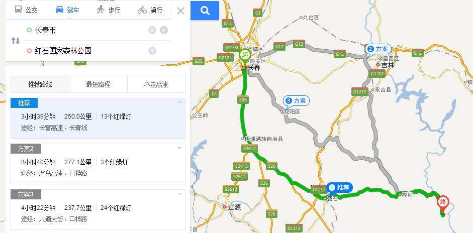 距离长春约250公里,自驾的话耗时约3个半小时,主要走长营高速-长青线