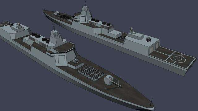 055型导弹驱逐舰的技战术性能如下:长183米,宽22米,吃水8米,标准排水