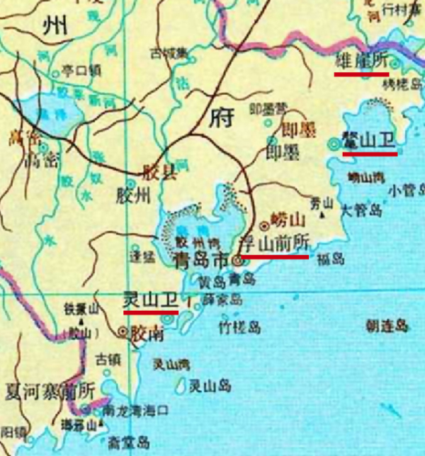 浮山所曾有方圆几公里并设有城墙,在今青岛山东路和南京路之间.