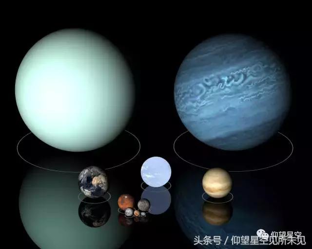 冰巨星 假如把木星称为"热行星"的话, 那么天王星就是"冷行星"了, 它