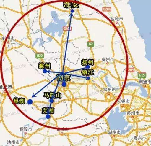 滁州是铁路里程距离南京最近的城市,乘高铁到南京最短只需1钟