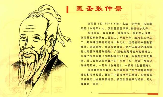 张仲景的医学,奠定了中医治疗学的基础.被后人尊为"医圣".