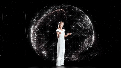 骄阳3d全息投影分享世界上第一个完整的3d全息时装秀
