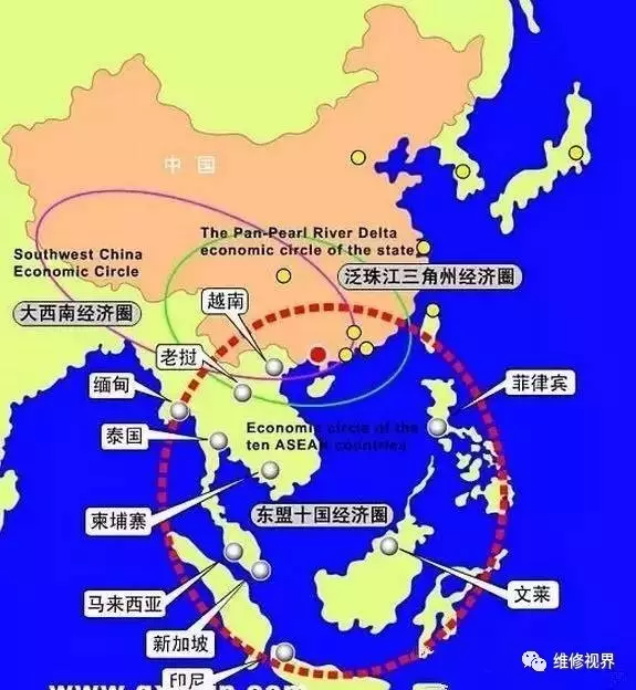 广西地处我国华南西南经济圈与东盟经济圈的结合部是中国唯一与东盟图片