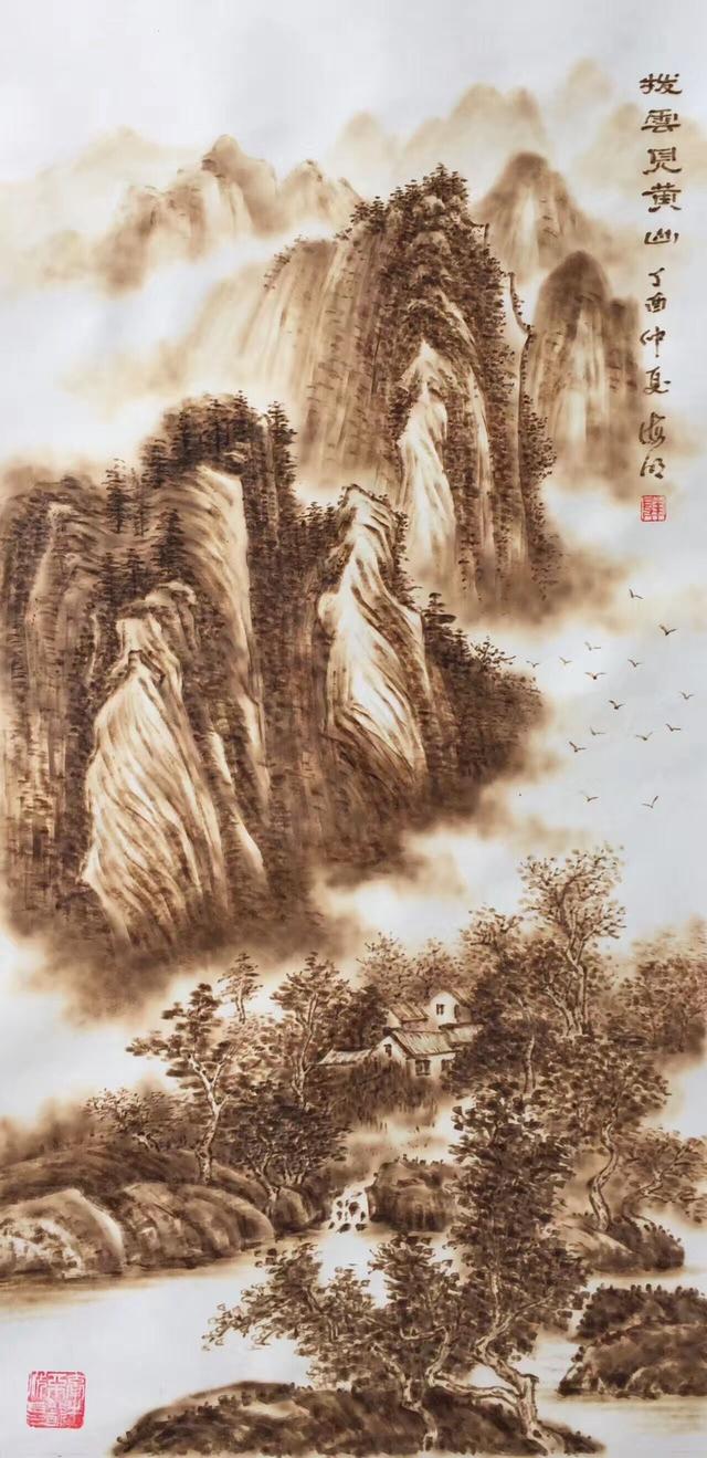 中国烙画艺术家陈海明先生 纸质烙画简介