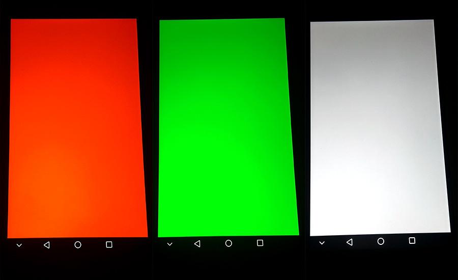 通过纯色测试可以看到,荣耀v9的屏幕颜色纯正,色彩饱满,纯度很高,看