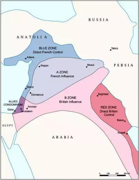 中东国家的国界线为何这么直?图片