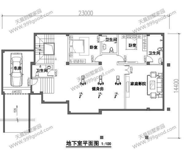 带地下室怎么建才美观?看这套23x14.4米别墅!