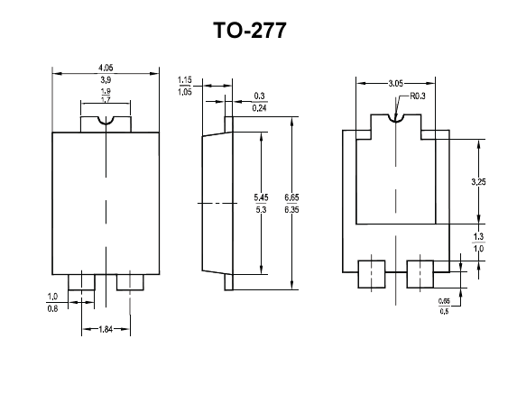 二极管封装形式to-277封装尺寸图文解说