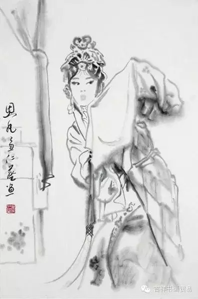 京剧国画速写,太美