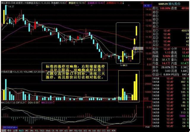 遇到"双响炮"k线形态,散户大胆买入,从不被套