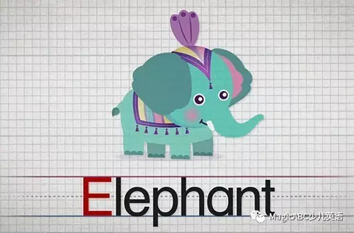 elephant下面是以"e"开头的单词:here are some words that start