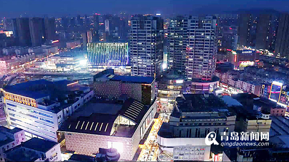 李村商圈夜景青岛国际院士港夜景李沧区夜景青岛世博园夜景返回搜狐