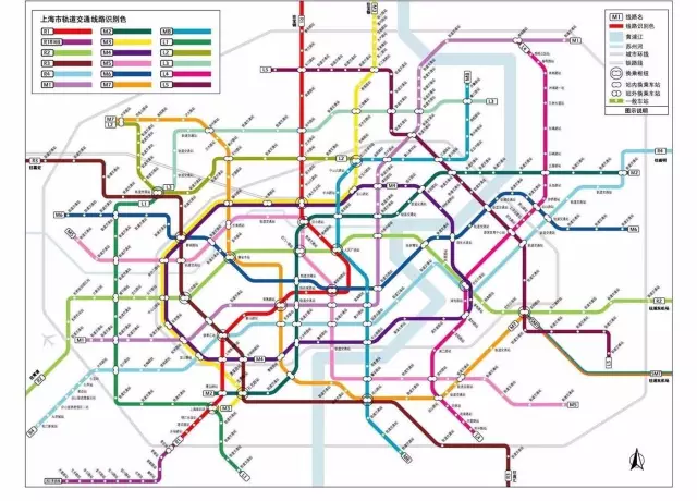 上海地铁线路图丨2020年