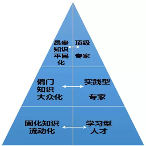 以下这张图表明了未来"知识付费"的发展方向:呈金字塔型.