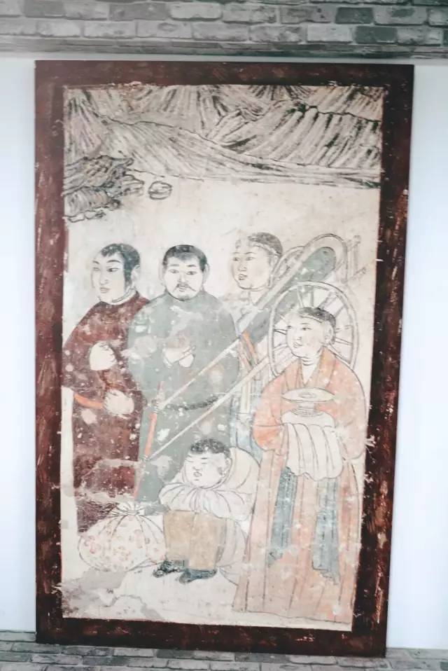 辽代壁画,根据发型和穿着,能看出这是契丹人辽代壁画,这是当时的汉人