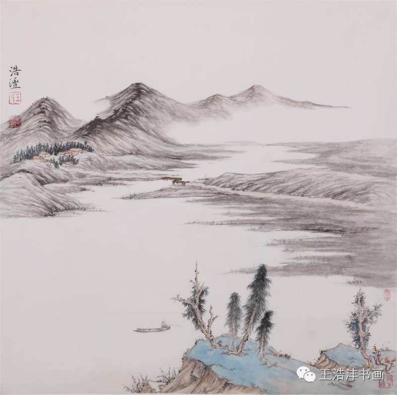 王浩沣山水画作品欣赏