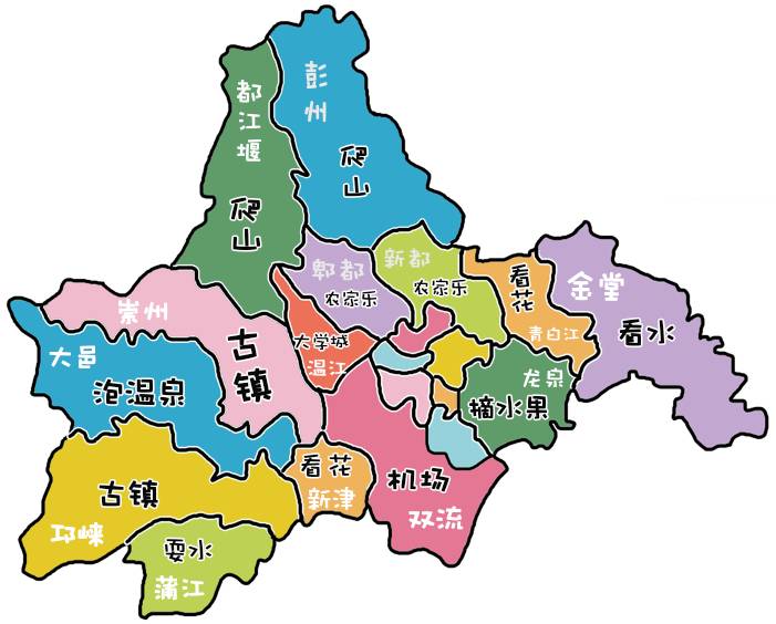 "开发商眼中的成都地图"