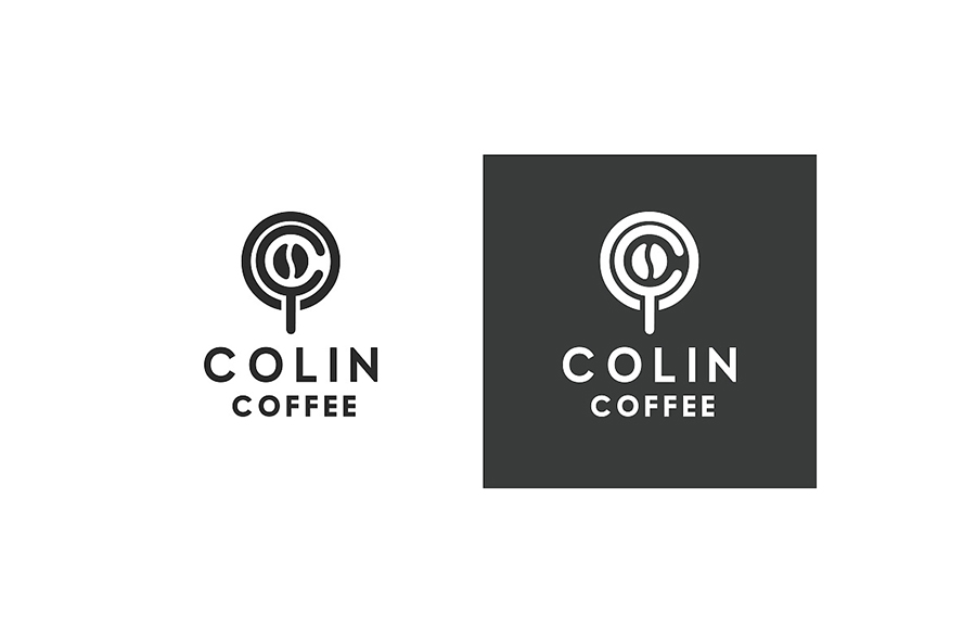 柯林colin咖啡logo设计