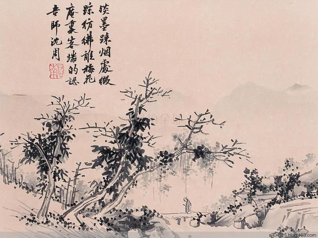 沈周:(1427年-1509年),明朝画家,吴门画派的创始人,明四家之一.