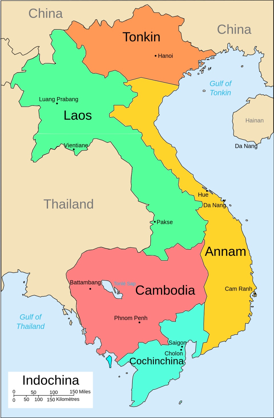 越南老挝柬埔寨曾是法国殖民地越南曾计划吞并两国图片