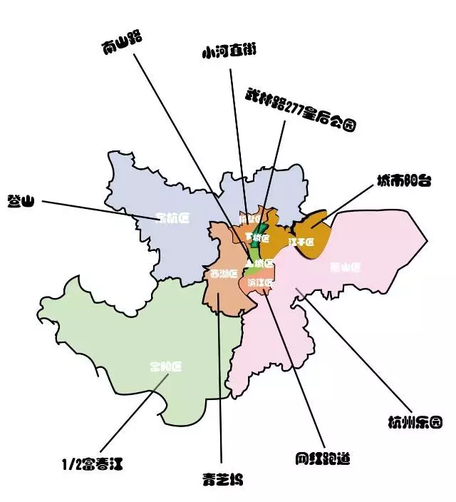 杭州地图深度解读原来真正的杭州是这样