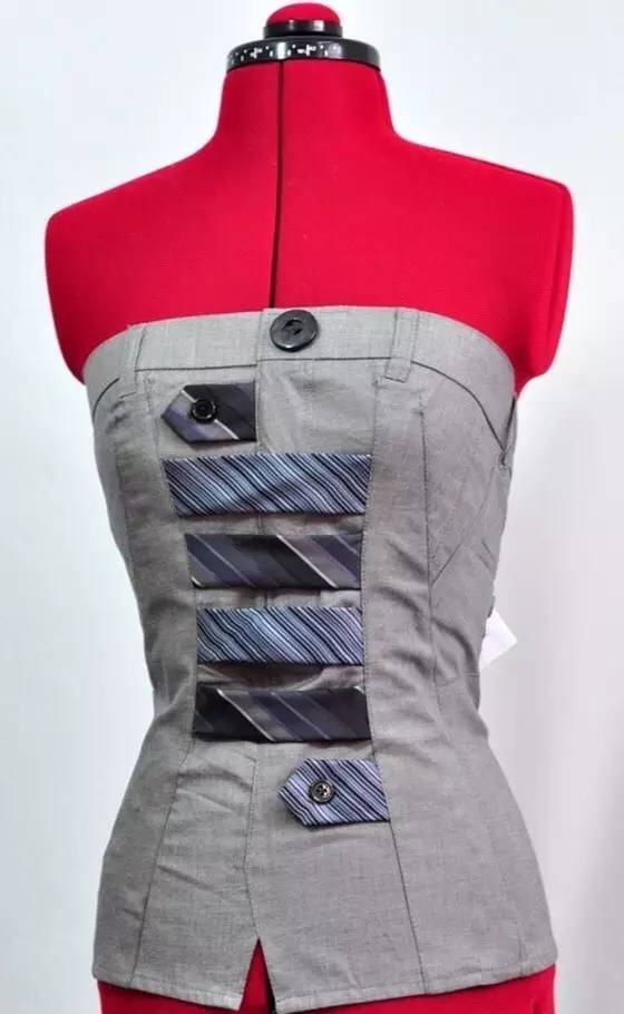 老公的旧领带竟能改成裙子!30种改造方法简单实用