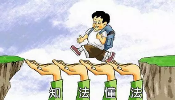 学法,知法,守法,用法.