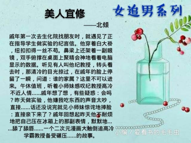 5本现代女追男小说推荐,如何正确的撩男神