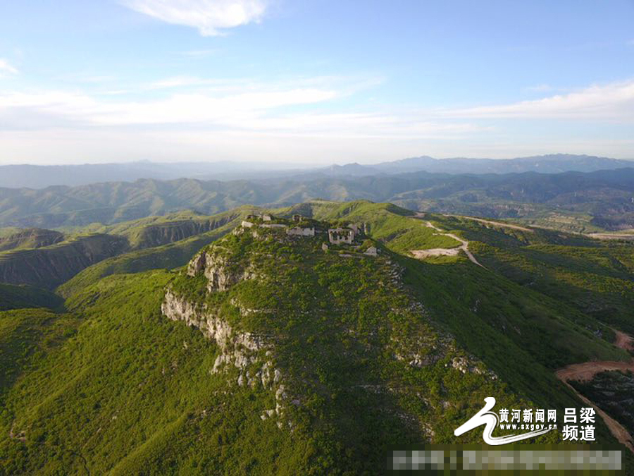 立秋前夕,位于离石区信义镇的玉林山一片葱茏,从高处俯瞰层峦障天