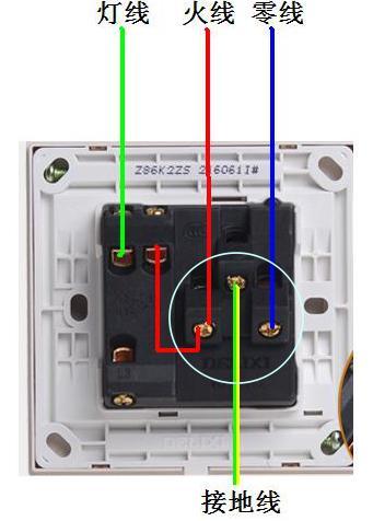 五孔电源插座基本上是集成基座,只有三个接线孔,标有火线l,零线n