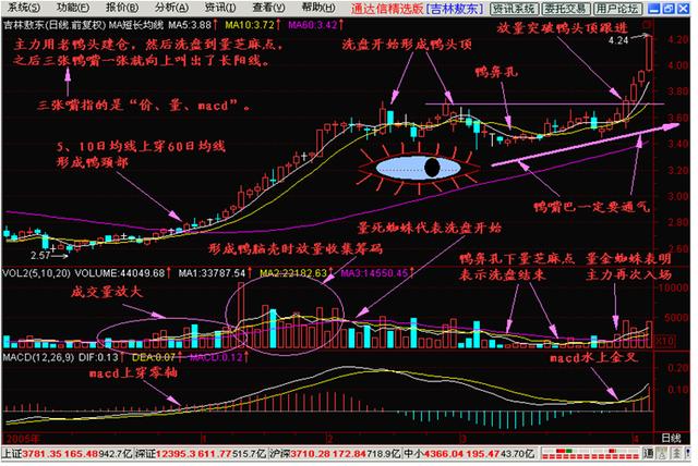 老鸭头形态选股公式