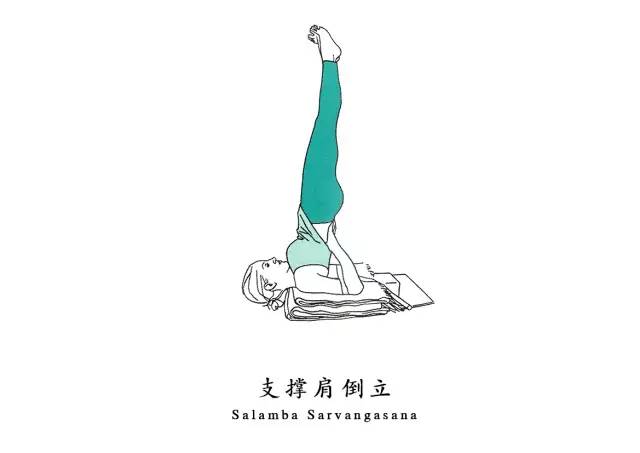 09丨支撑肩倒立 salamba sarvangasana 功效: ① 增强情绪的稳定性和