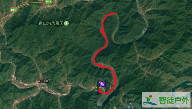 9 公里 起点: 青山沟,终点: 大青山.  登山 ,全程  13.