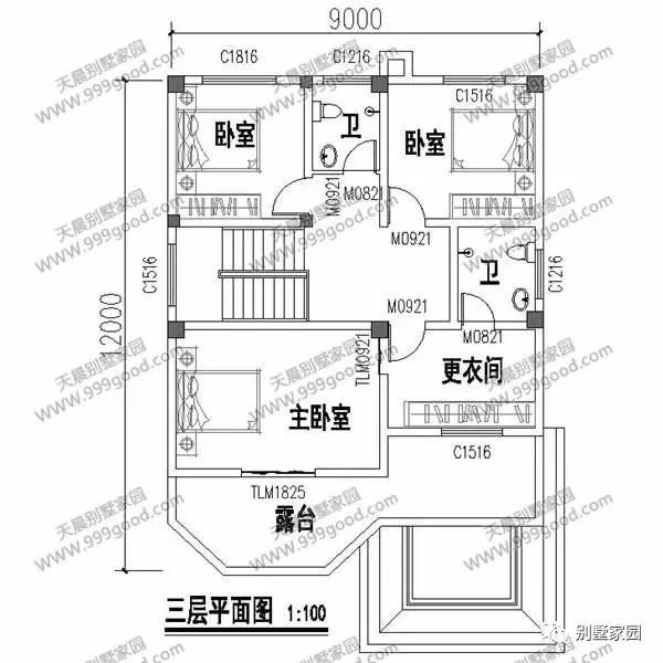 造价30万的9x12米别墅,今年回乡建房的热门户型!