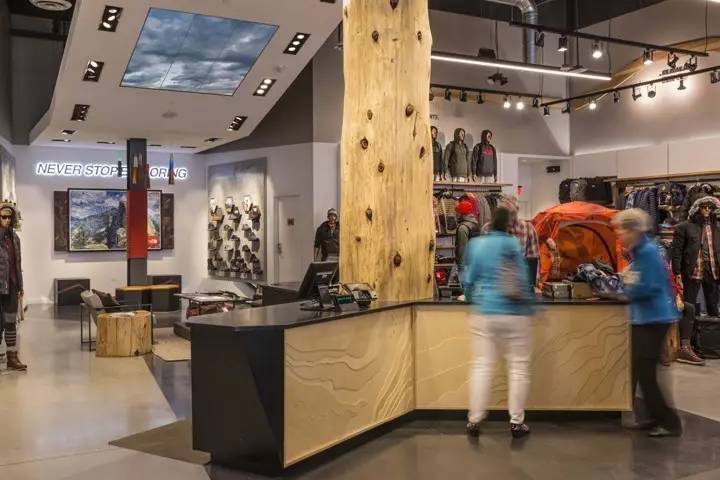 加利福尼亚thenorthface乐斯菲斯户外品牌专卖店设计