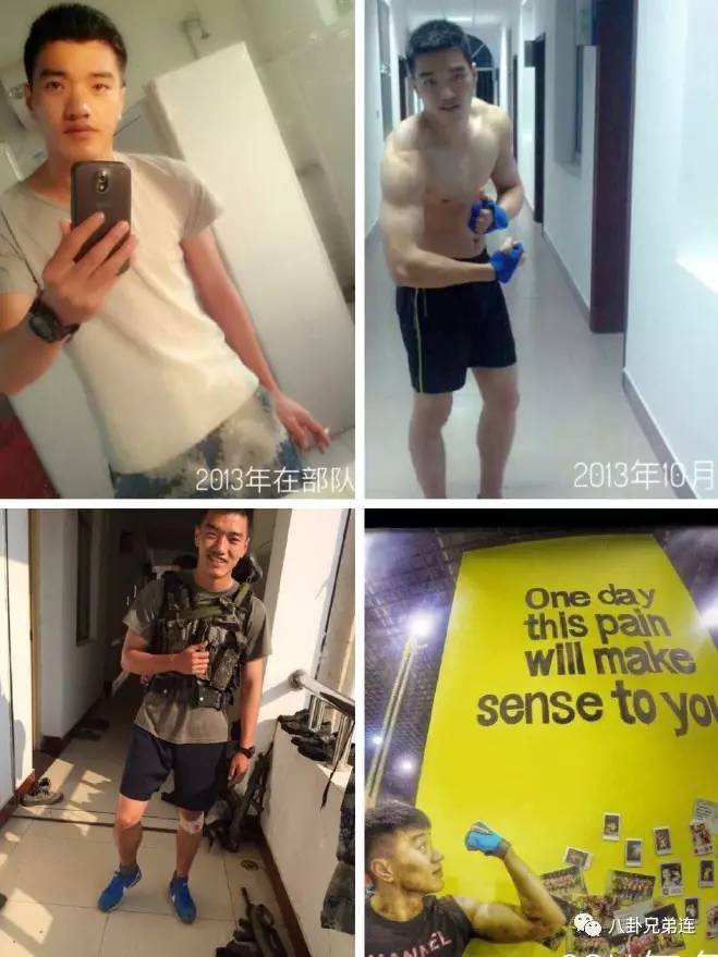 肌肉型男蜕变史,当兵两年锤炼了身体,健身三年磨炼了