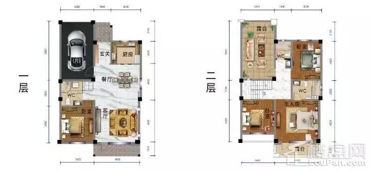 碧桂园189㎡别墅户型图