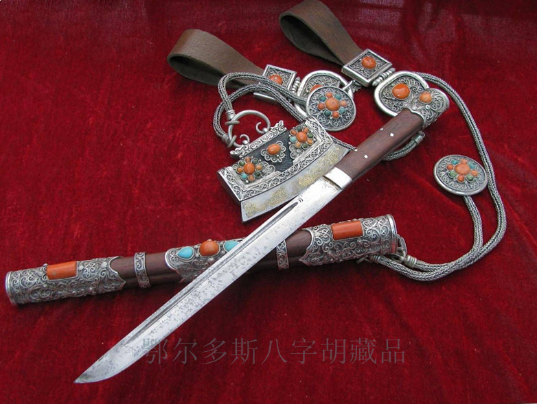 蒙古刀系列藏品实物图片欣赏