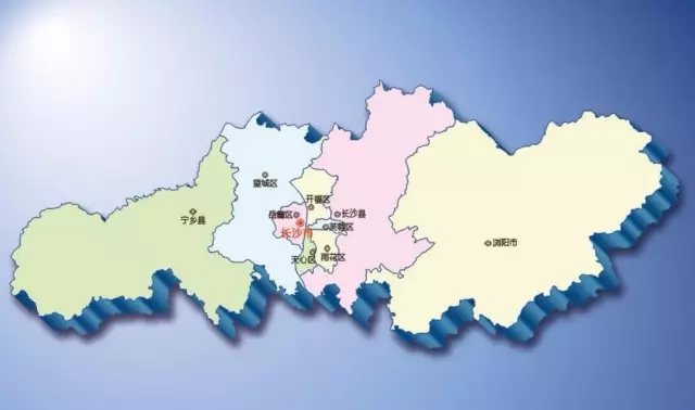 1995年7月,辖县(市)撤区并乡建镇,长沙市辖5区3县1市,38街道67镇53