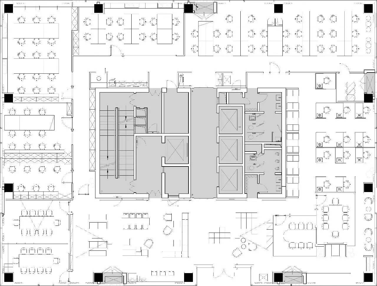 8f平面图 / 项目名称:v-space住总万科广场办公楼空间设计 项目